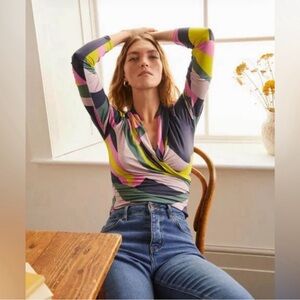 Boden faux wrap top size 2